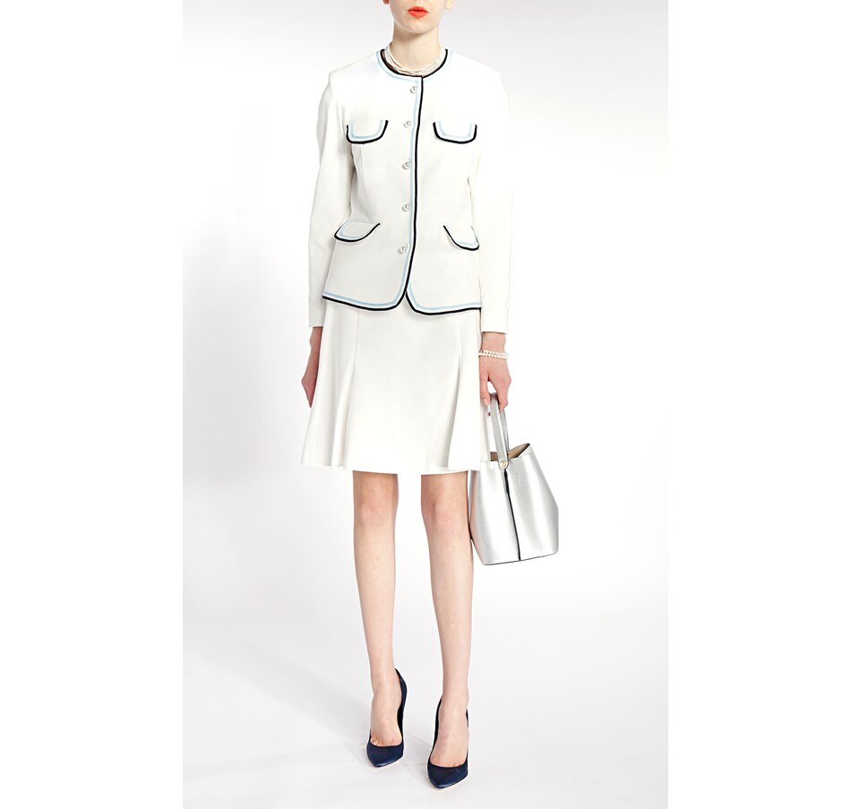Image 524697_WHT.jpg, Product 524-697 / Price $139.33, PINK TARTAN Tech Flare Panel Skirt from PINK TARTAN on TSC.ca's Clothing & Shoes department