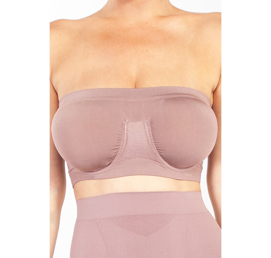 Rhonda Shear Angle Womens Angel Seamless Underwire Bandeau Bra, Sienna,  X-Small : : Clothing, Shoes & Accessories