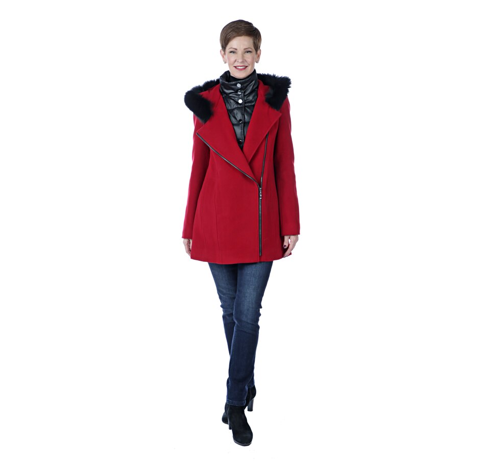 Image 525937_RED.jpg , Product 525-937 / Price $550.00 , Nygard Outerwear Aida 2-in-1 Coat with Fur Trim from Nygard Outerwear on TSC.ca's Fashion department