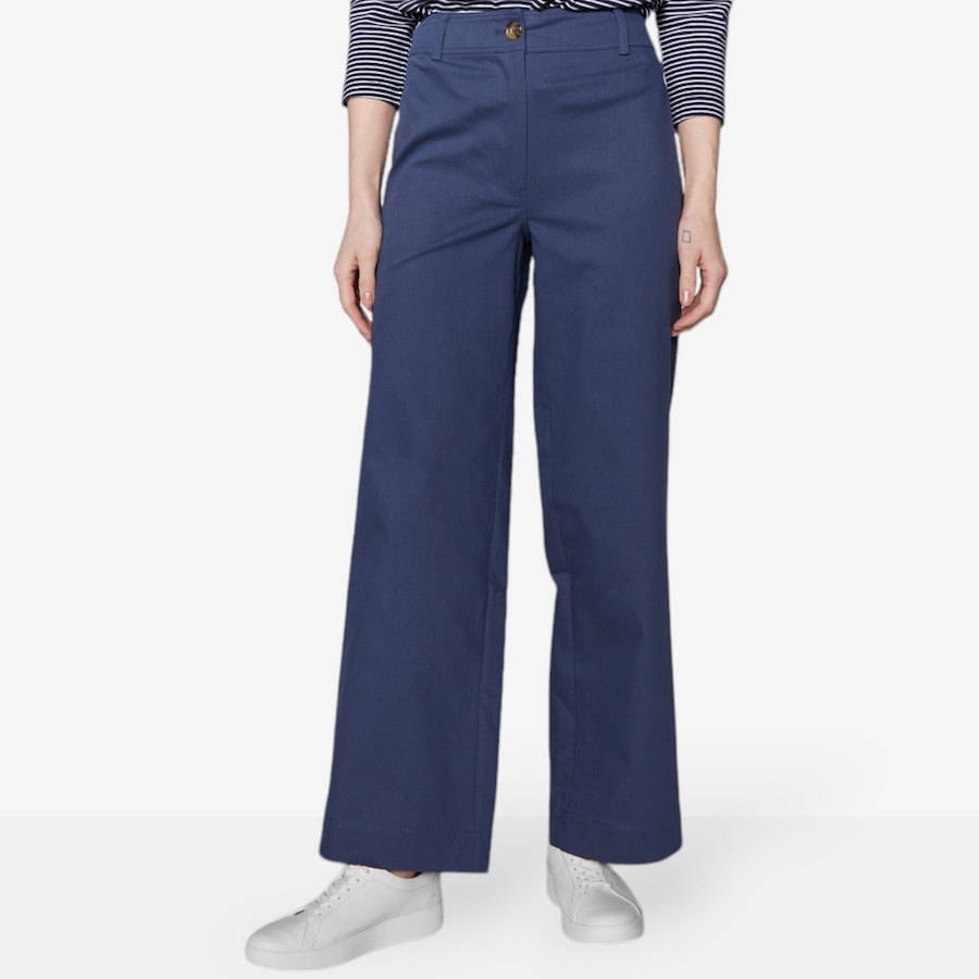 Image 526783_NVY.jpg, Product 526-783 / Price $19.33, Isaac Mizrahi Wide Leg Twill Pant from Isaac Mizrahi New York on TSC.ca's Fashion department