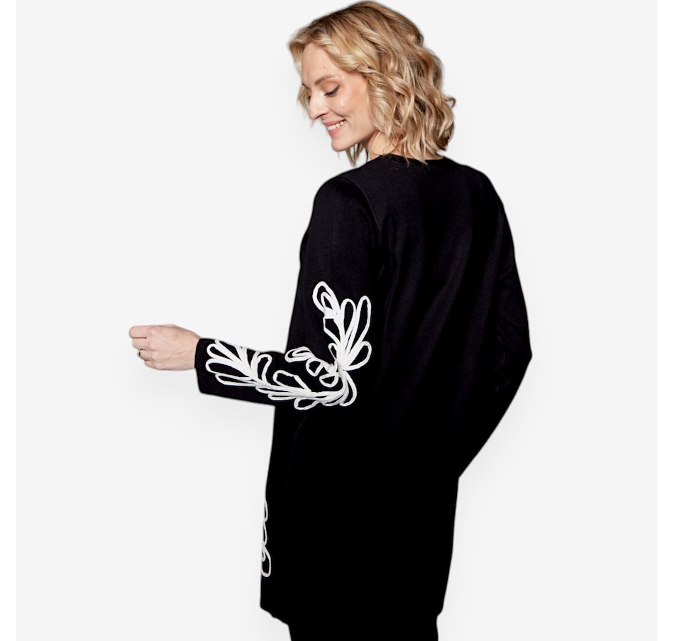 Image 526793_ALTMORE1.jpg, Product 526-793 / Price $79.33, Isaac Mizrahi Soutache Cardigan from Isaac Mizrahi New York on TSC.ca's Fashion department