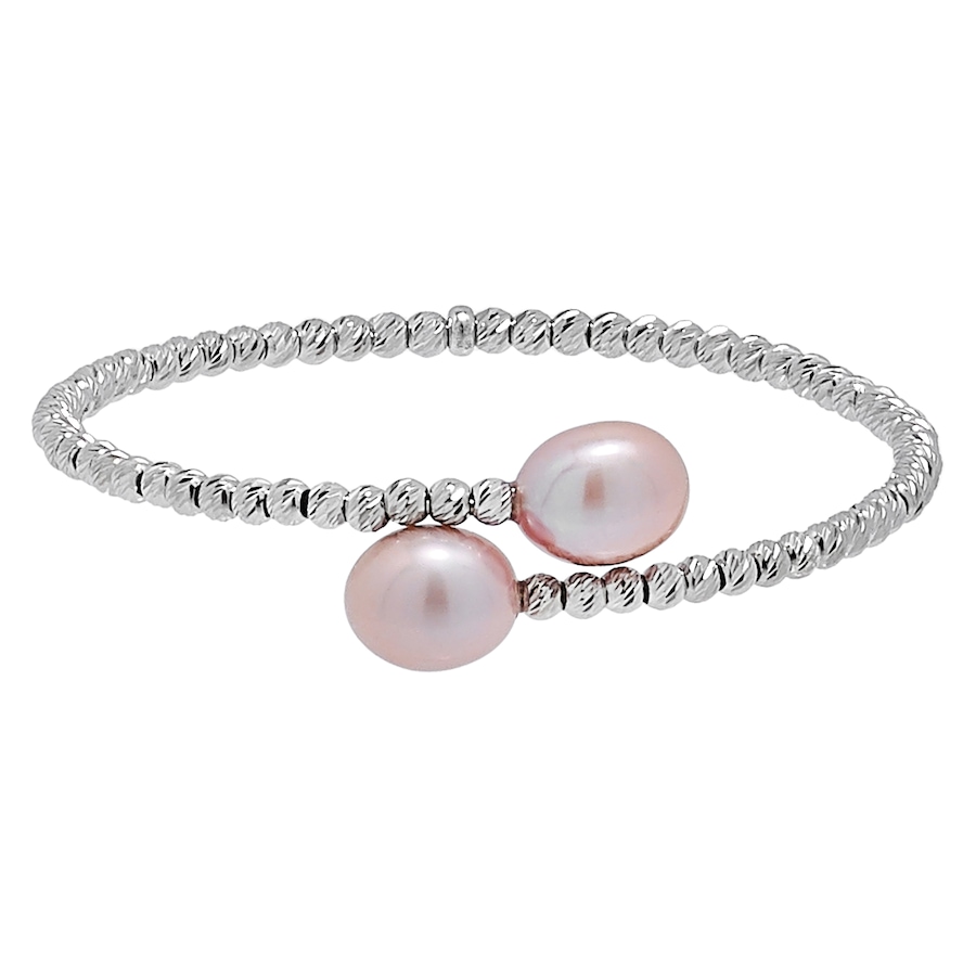 Image 527323_PNK.jpg, Product 527-323 / Price $75.88, Imperial Pearls Sterling Silver 9-9.5 mm Cultured Freshwater Pearl & Brilliance Bead Bangle from Imperial Pearls on TSC.ca's Jewellery department