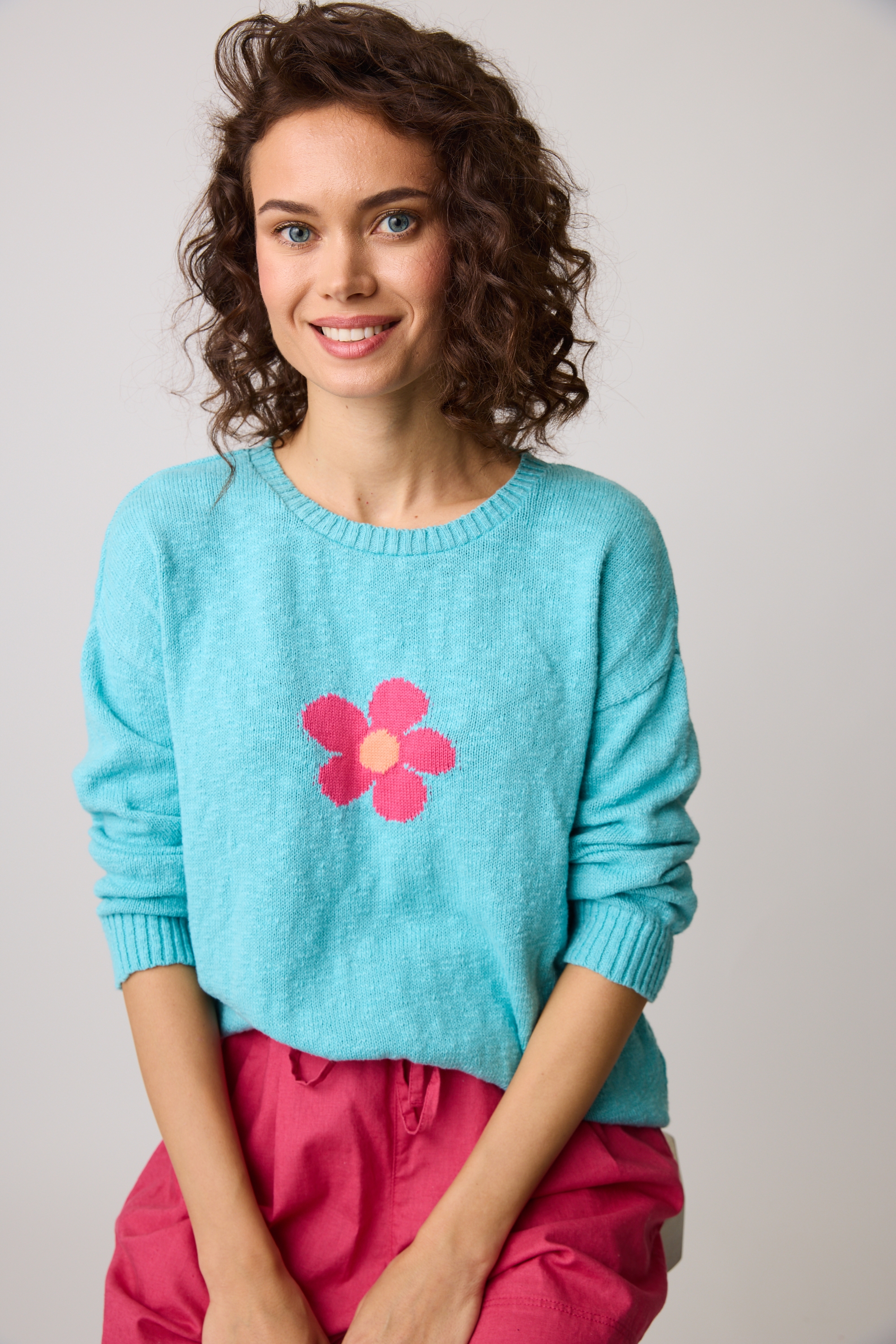 ︎ssw♡  Cotton Country by Parkhurst Vintage Flower Power 3/4 Sleeve