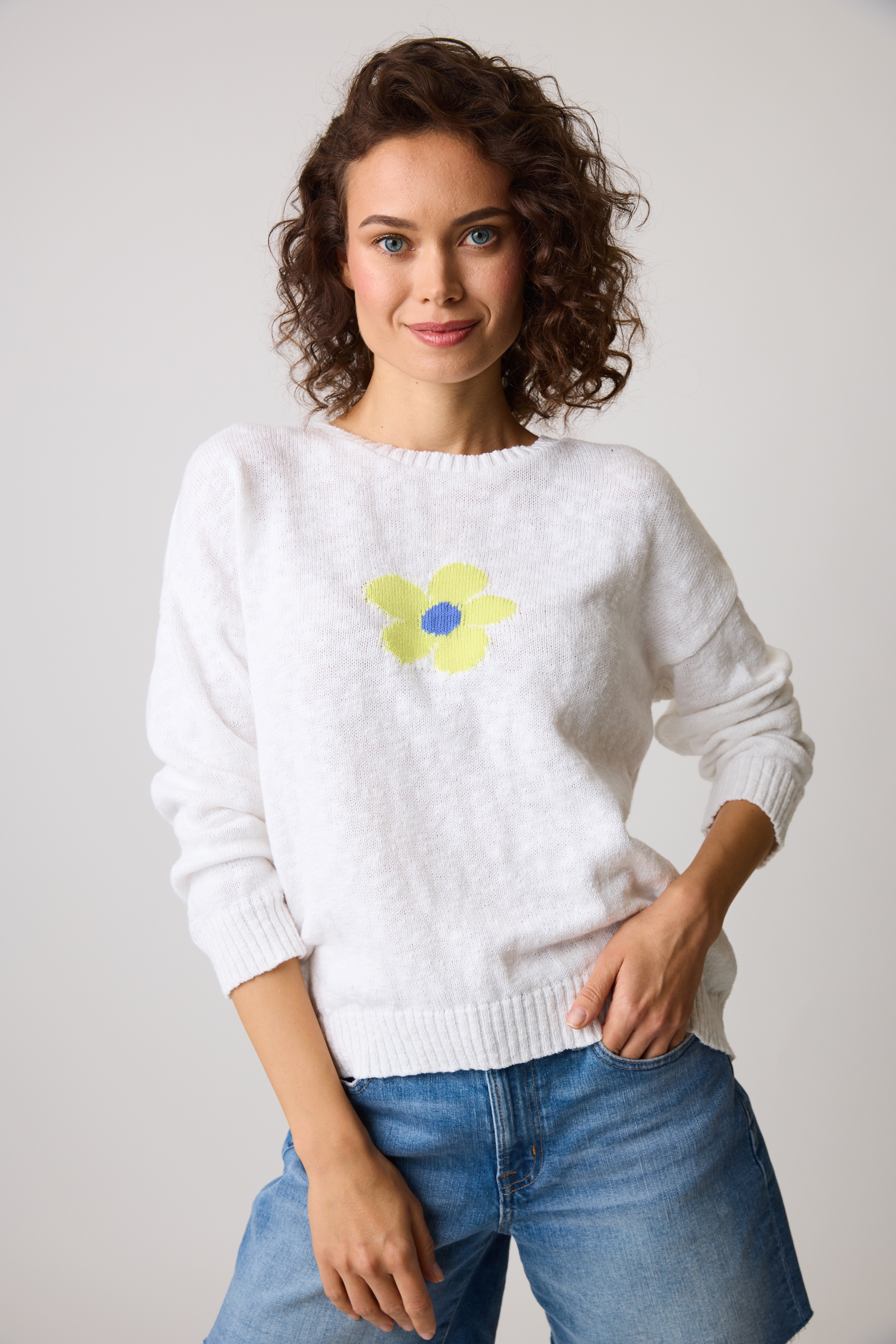 Cotton Country by Parkhurst Vintage Flower Power 3/4 Sleeve