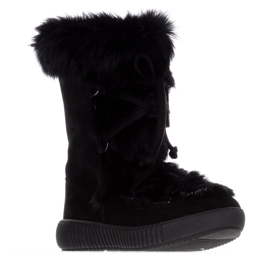 Image 527588_BLK.jpg, Product 527-588 / Price $299.88, Pajar Oslo Amelia Suede And Rabbit Fur Boot from Pajar on TSC.ca's Shoes department