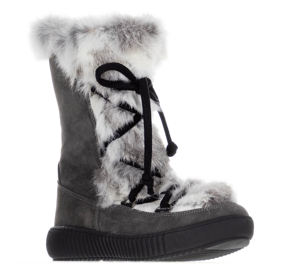 Luxe Fur Boots with Cowhide, Rabbit, & Lamb Lined Boots by Pajar Canada  PAJ0103