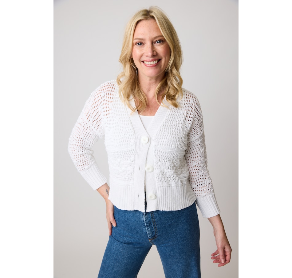 Image 527853_WHT.jpg, Product 527-853 / Price $109.88, Parkhurst Shimmer Cardigan from Parkhurst on TSC.ca's Fashion department