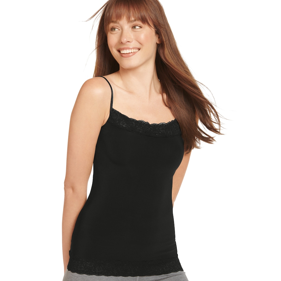 Image 527877_BLK.jpg, Product 527-877 / Price $30.00, Jockey Ultralight Smoothing Lace Camisole from Jockey on TSC.ca's Fashion department