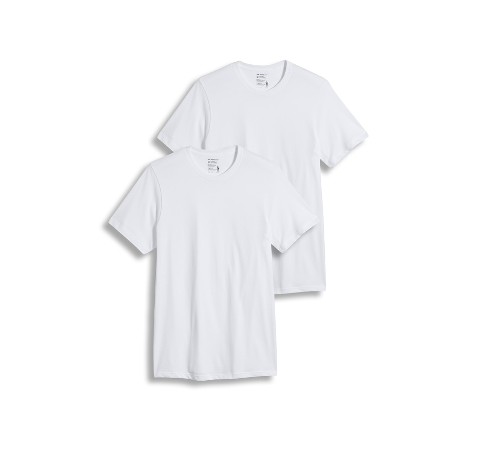 Image 527878_WHT.jpg, Product 527-878 / Price $36.00, Jockey Cotton Stretch Crew Neck Tee (2-pack) from Jockey on TSC.ca's Fashion department