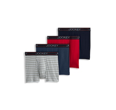 Jockey Cotton Blend Boxer Brief (4-pack)