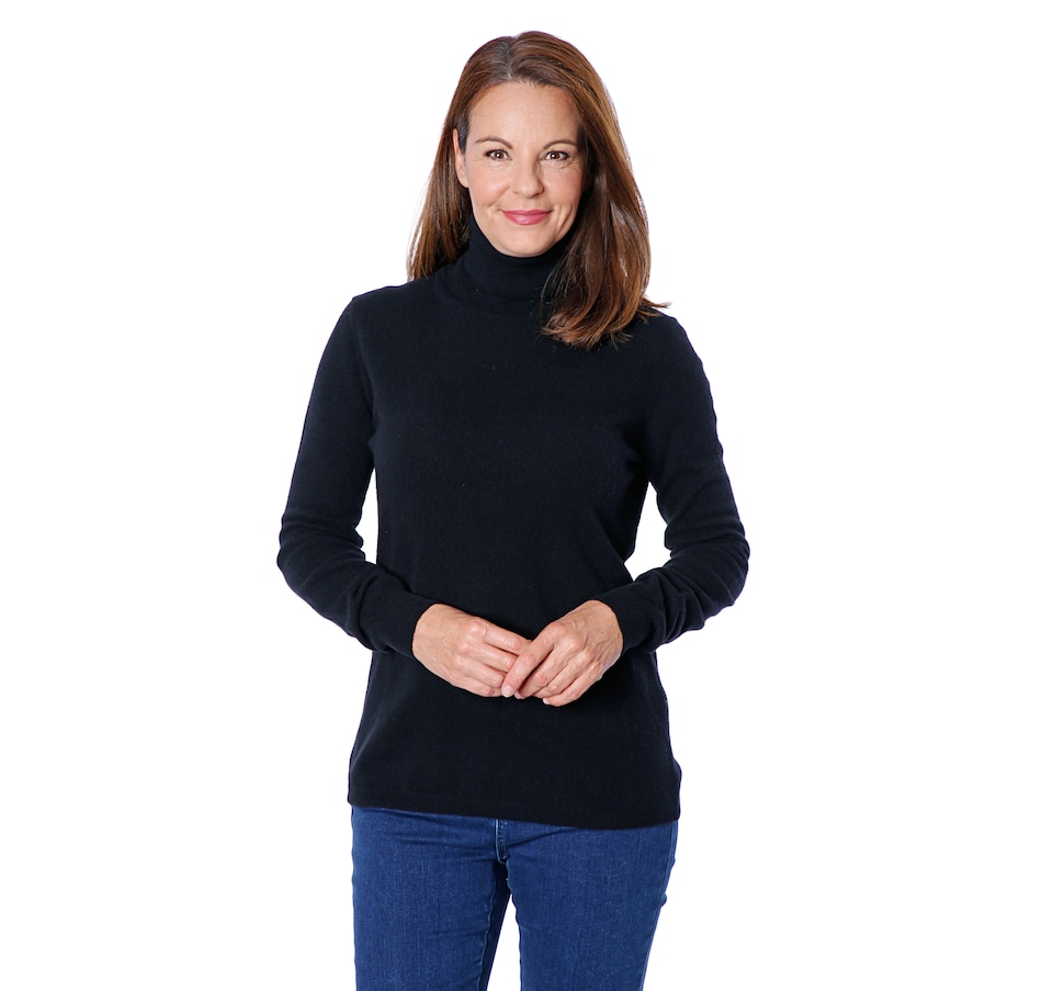 tsc.ca Bellina Extra Fine Merino/Cashmere Turtleneck Sweater