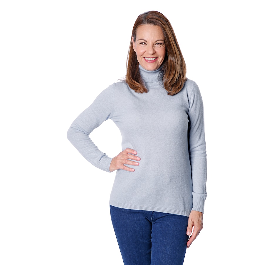 tsc.ca Bellina Extra Fine Merino/Cashmere Turtleneck Sweater