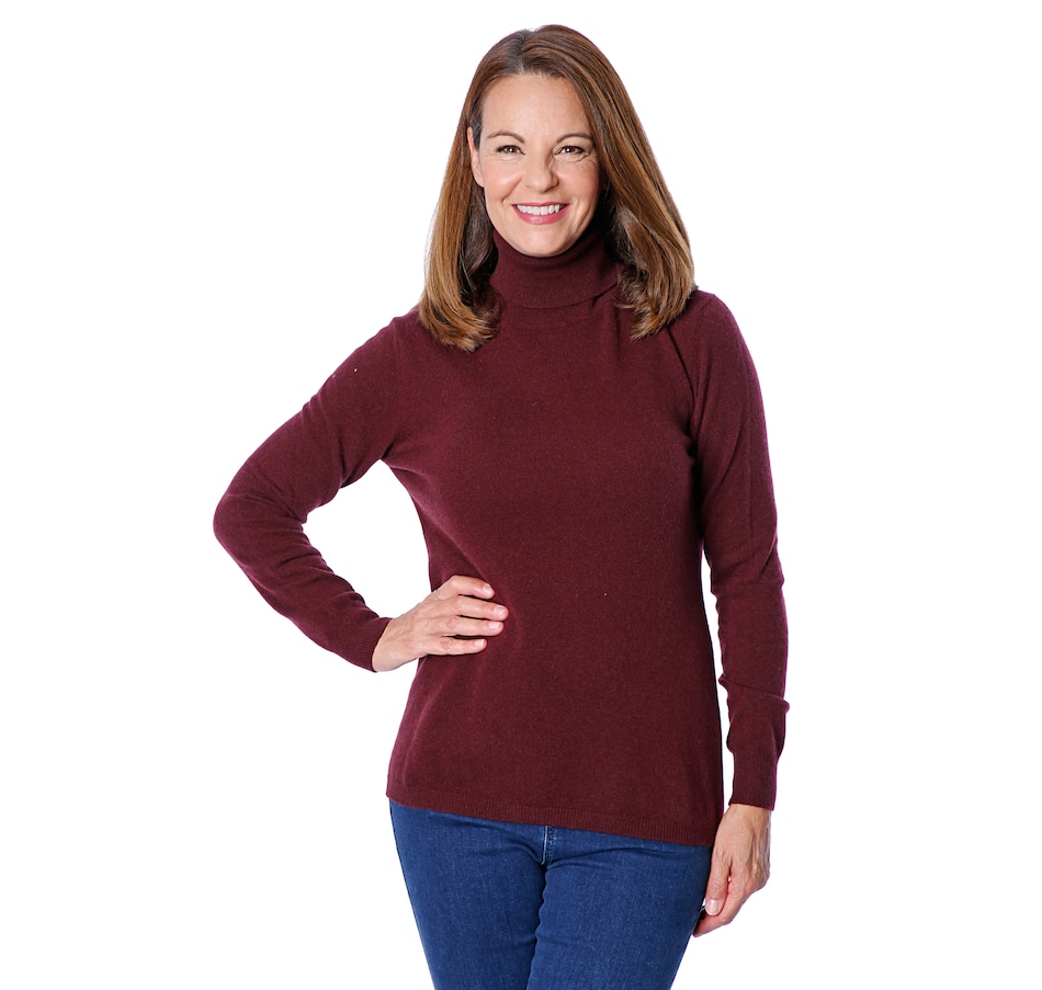 tsc.ca Bellina Extra Fine Merino/Cashmere Turtleneck Sweater