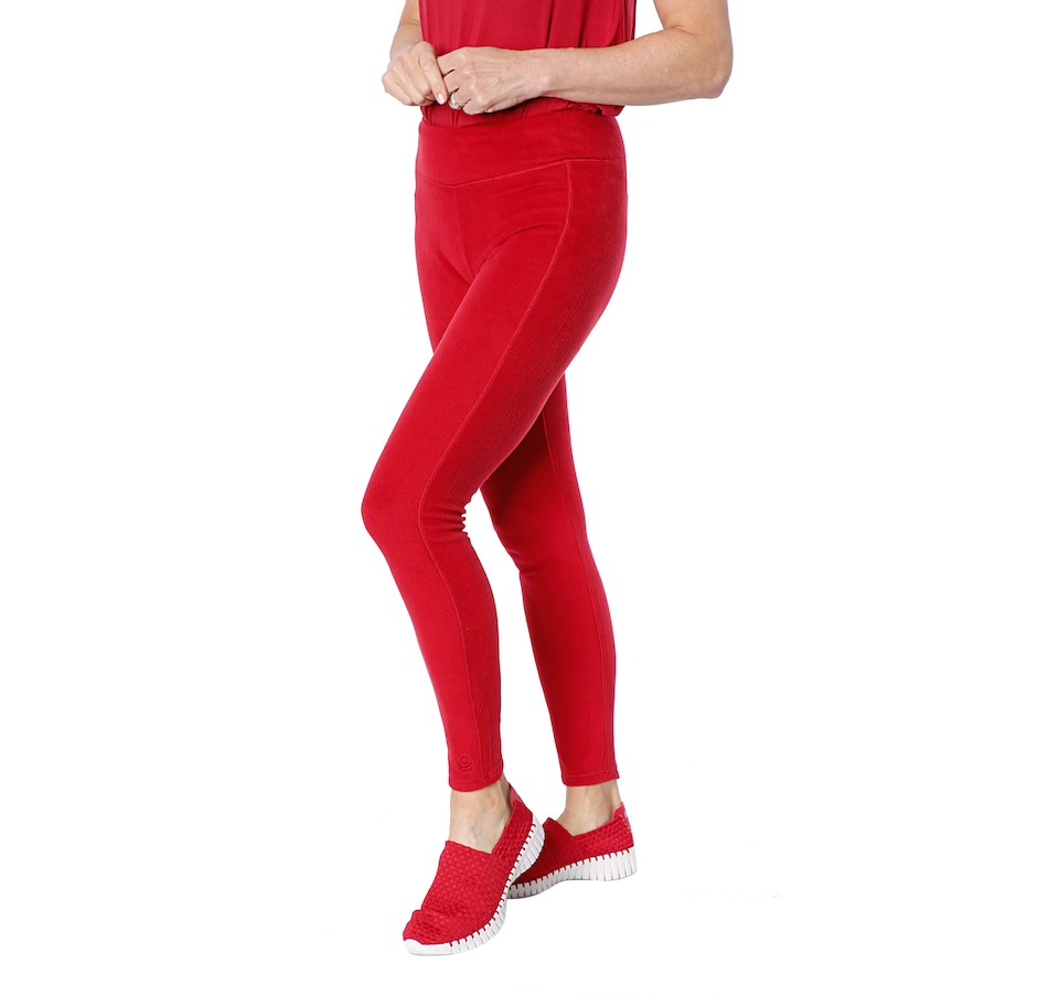  Cuddl Duds Thermal Underwear Long Johns For Women Fleece  Lined Cold Weather Base Layer Top And Leggings Bottom Winter Set - Chili Red