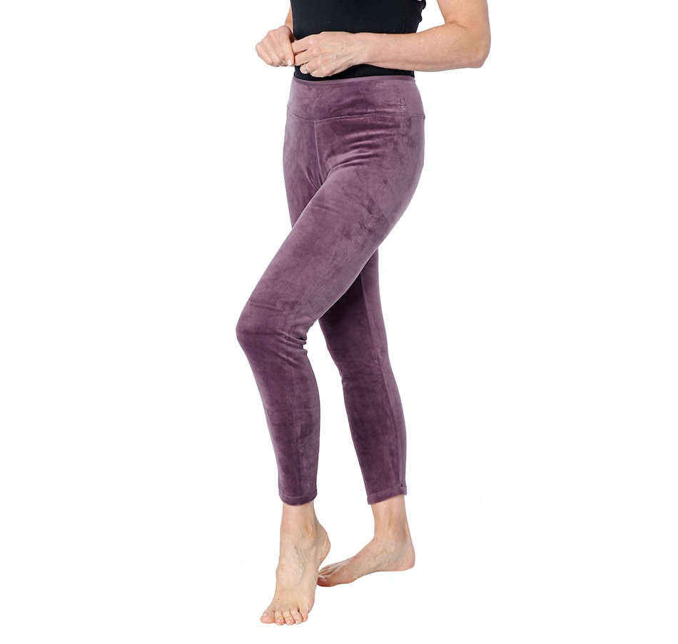 CUDDL DUDS Fleece Wear Fair Isle Leggings sz XL X-Large (18-20) Layers  Purple
