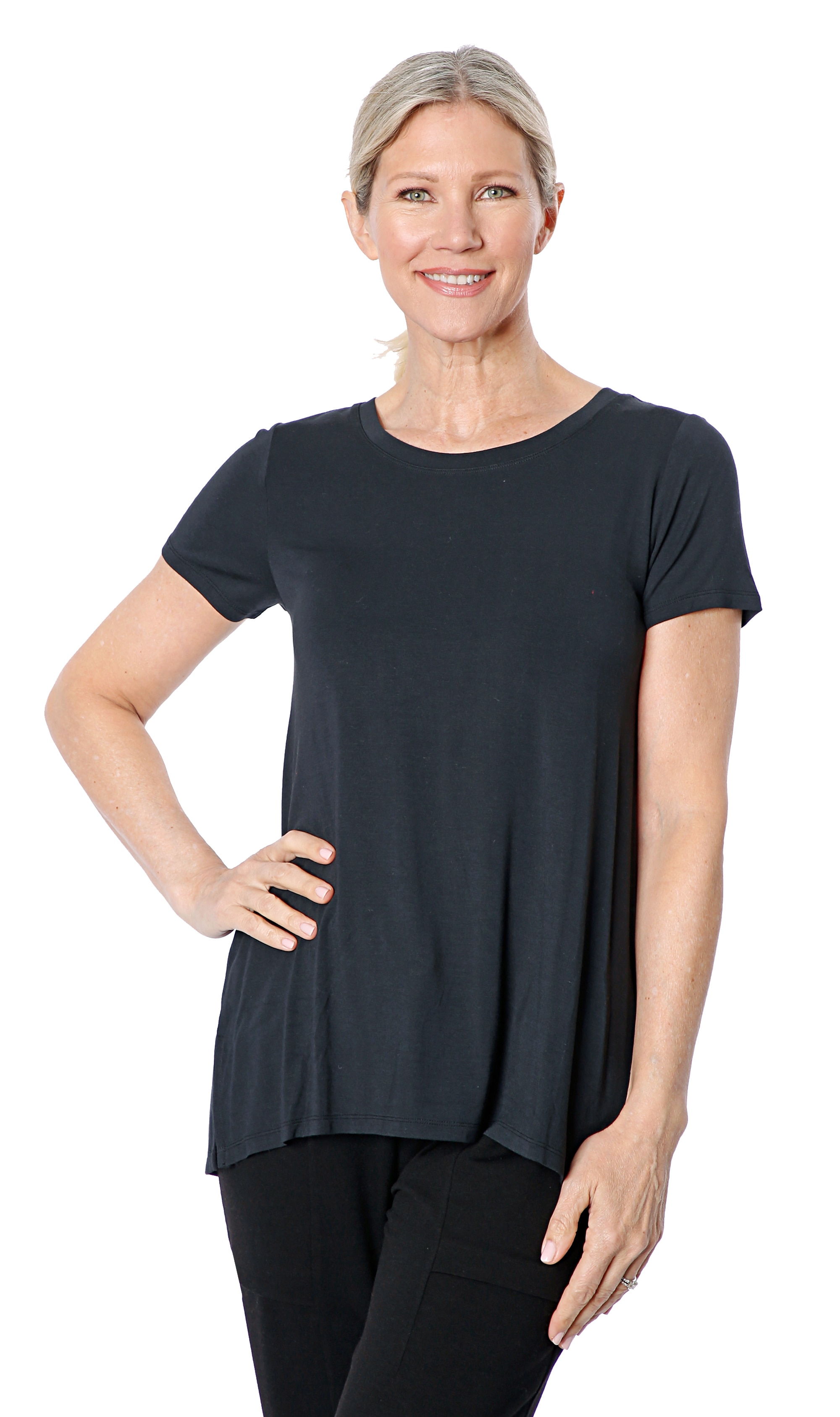 Cuddl duds short on sale sleeve crew neck