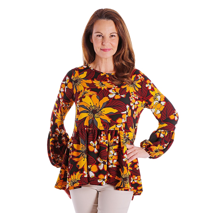 Image 527980_BKMUS.jpg, Product 527-980 / Price $14.33, Marallis Pebble Crepe Dolly Blouse from Marallis on TSC.ca's Fashion department