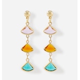 Charlie Paige Coloured Stones Fashion Earrings