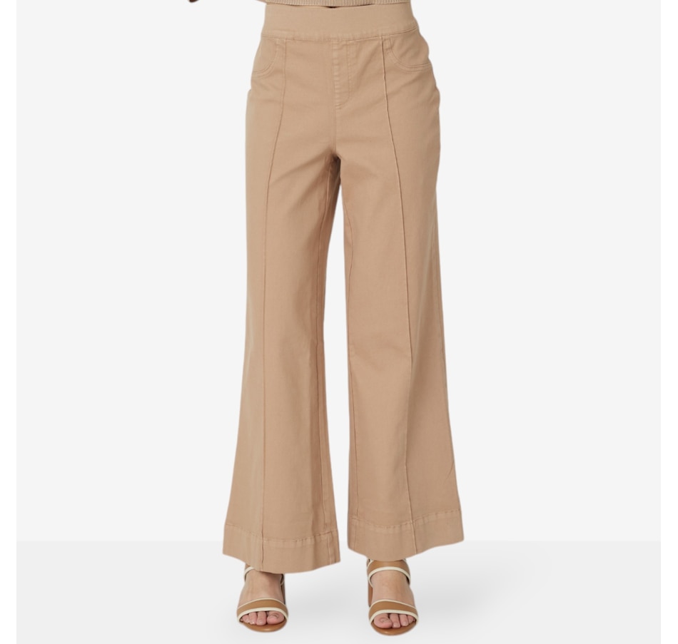 Image 528106_TN.jpg, Product 528-106 / Price $24.33, Nina Leonard Pull-On Wide Leg Denim Pant from Nina Leonard on TSC.ca's Fashion department