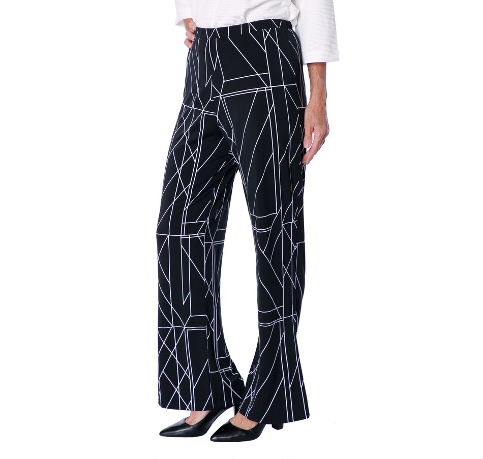 Image 528154_BKW.jpg, Product 528-154 / Price $59.99, Red Coral Side Slit Hem Pant from Red Coral Fashions on TSC.ca's Fashion department