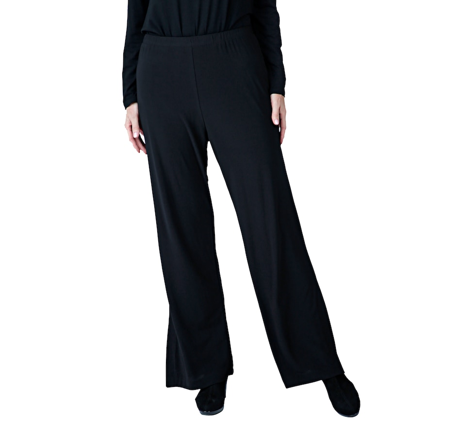 Image 528154_BLK.jpg, Product 528-154 / Price $59.99, Red Coral Side Slit Hem Pant from Red Coral Fashions on TSC.ca's Fashion department