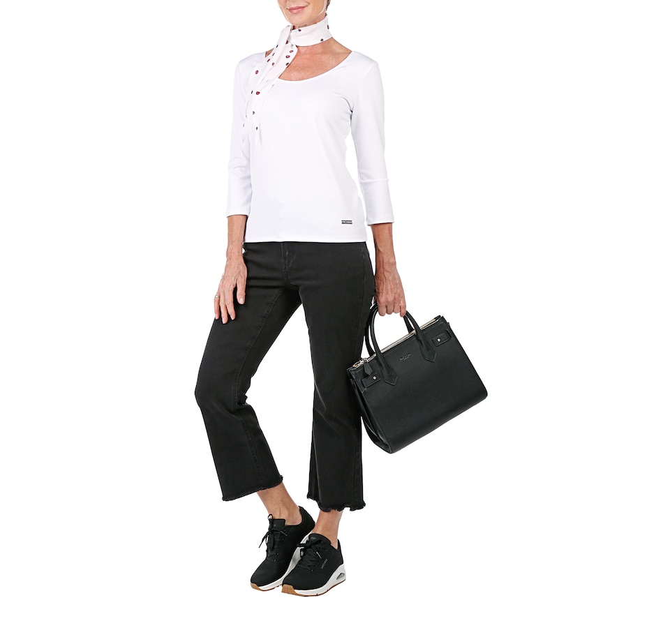 Image 528329_WHT.jpg, Product 528-329 / Price $59.33, PINK TARTAN Ballet Neck Top from PINK TARTAN on TSC.ca's Fashion department