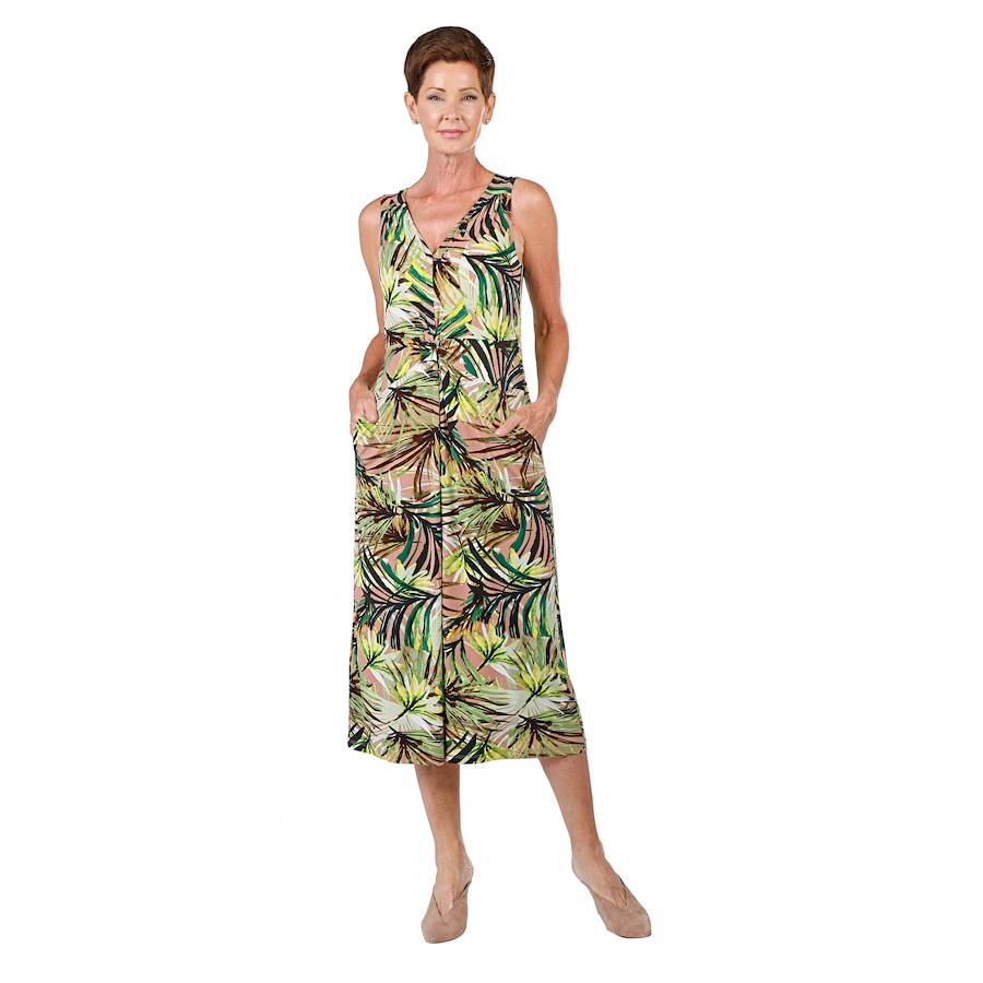 Image 528539_GPM.jpg, Product 528-539 / Price $34.33, Kim & Co. Twist Front Gaucho Jumpsuit with Pockets from Kim & Co. on TSC.ca's Fashion department