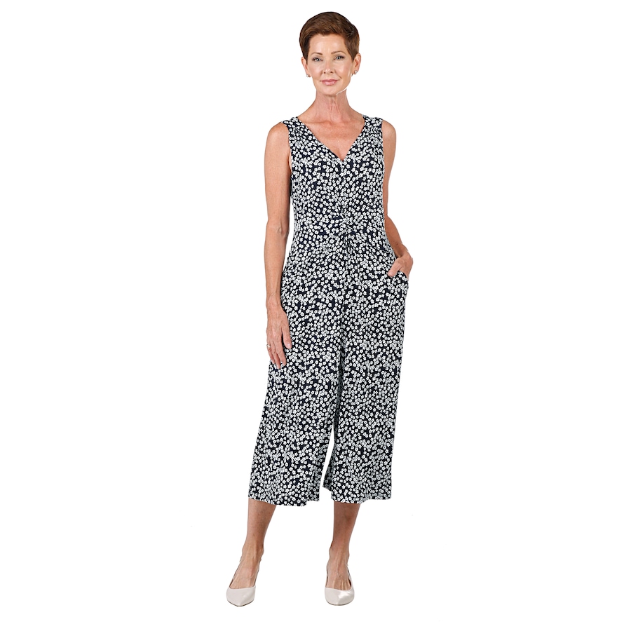 Image 528539_NYDY.jpg, Product 528-539 / Price $34.33, Kim & Co. Twist Front Gaucho Jumpsuit with Pockets from Kim & Co. on TSC.ca's Fashion department