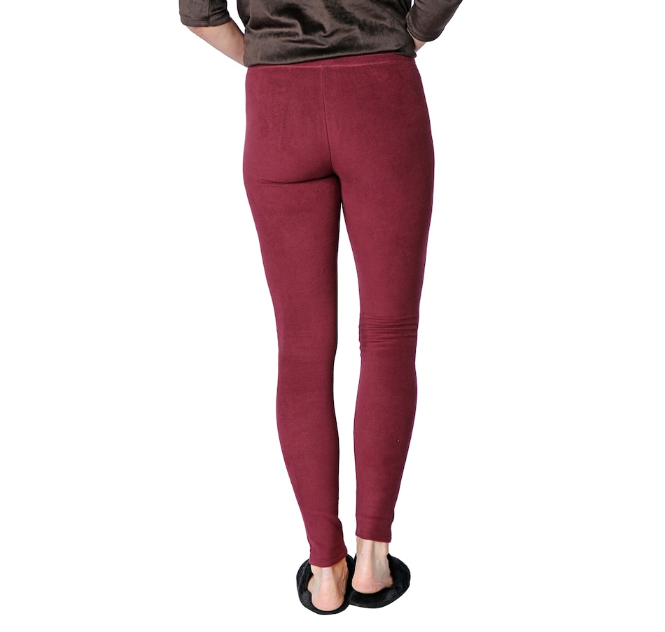 Cuddl Duds Fleecewear Stretch Leggings Deep Red Medium A342094