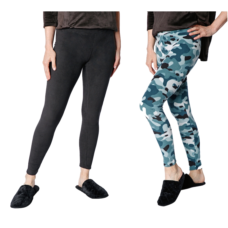 Image 528751_BCAMO.jpg, Product 528-751 / Price $14.33, Cuddl Duds Fleece Leggings 2-Pack from Cuddl Duds  on TSC.ca's Fashion department