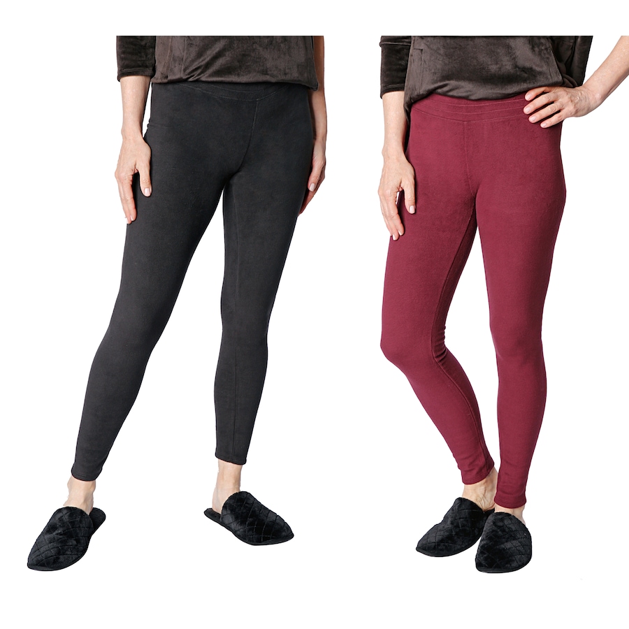 Image 528751_BKFIG.jpg, Product 528-751 / Price $14.33, Cuddl Duds Fleece Leggings 2-Pack from Cuddl Duds  on TSC.ca's Fashion department