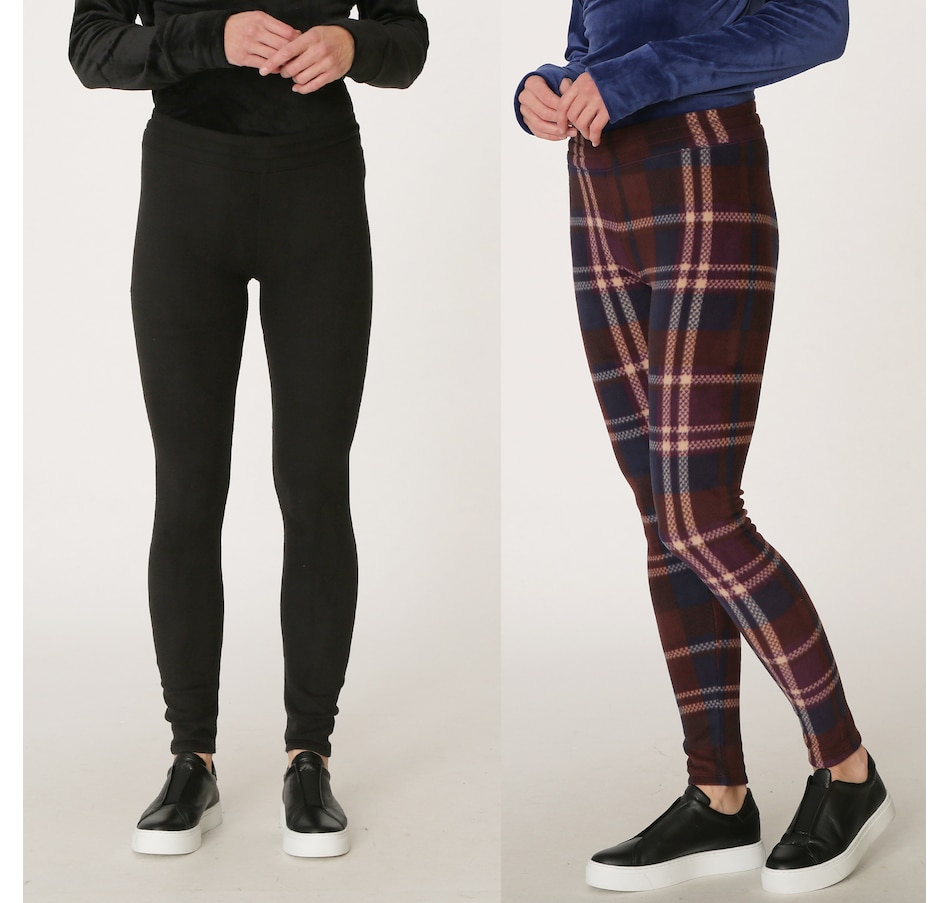 Image 528751_BKPLD.jpg, Product 528-751 / Price $14.33, Cuddl Duds Fleece Leggings 2-Pack from Cuddl Duds on TSC.ca's Fashion department