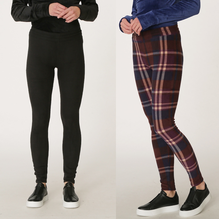 Image 528751_BKPLD.jpg, Product 528-751 / Price $14.33, Cuddl Duds Fleece Leggings 2-Pack from Cuddl Duds  on TSC.ca's Fashion department