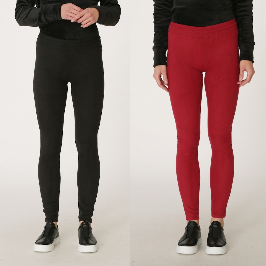 Image 528751_BKRE.jpg, Product 528-751 / Price $14.33, Cuddl Duds Fleece Leggings 2-Pack from Cuddl Duds  on TSC.ca's Fashion department