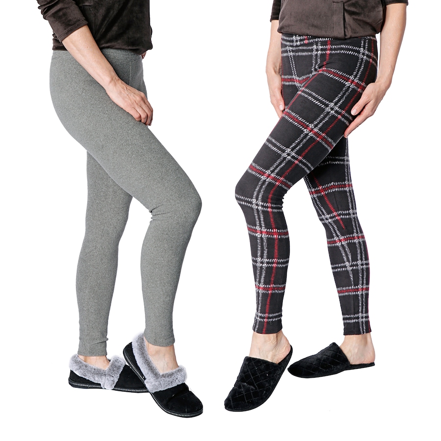 Image 528751_CHBKS.jpg, Product 528-751 / Price $14.33, Cuddl Duds Fleece Leggings 2-Pack from Cuddl Duds  on TSC.ca's Fashion department