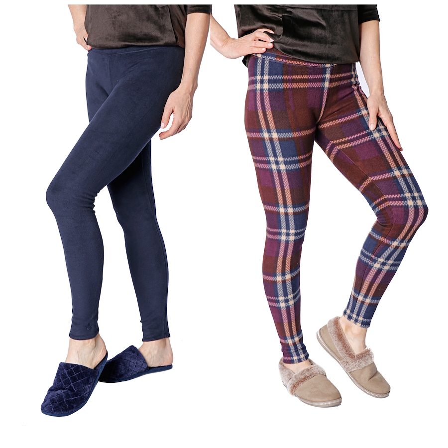 Image 528751_NVYPP.jpg, Product 528-751 / Price $14.33, Cuddl Duds Fleece Leggings 2-Pack from Cuddl Duds  on TSC.ca's Fashion department