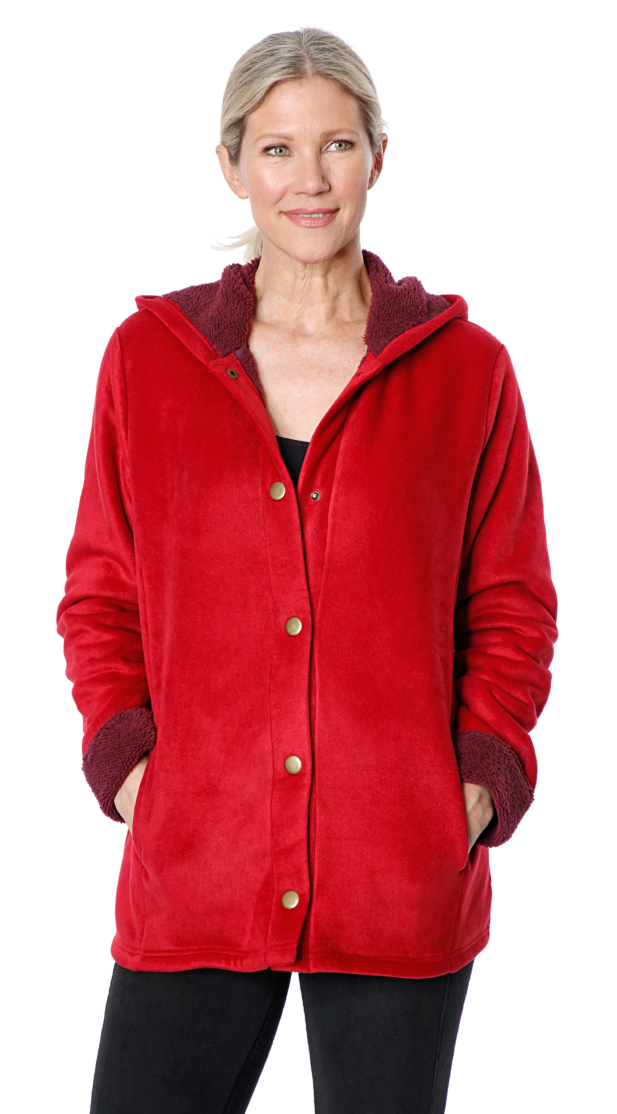 cuddl duds hooded fleece