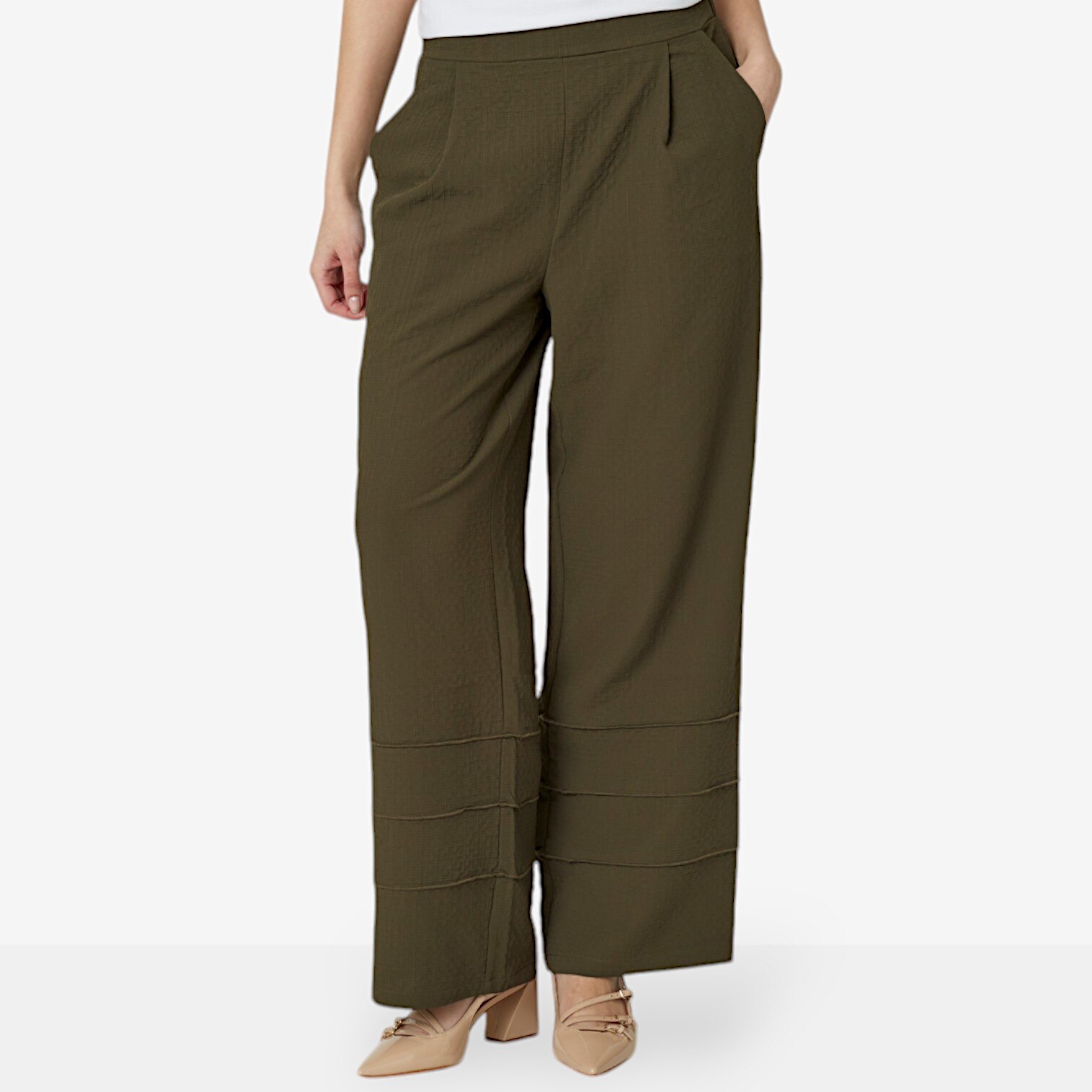 Nina Leonard Puckered Pant with Elastic Waist - TSC.ca Nina Leonard Puckered Pant with Elastic Waist - TSC.ca