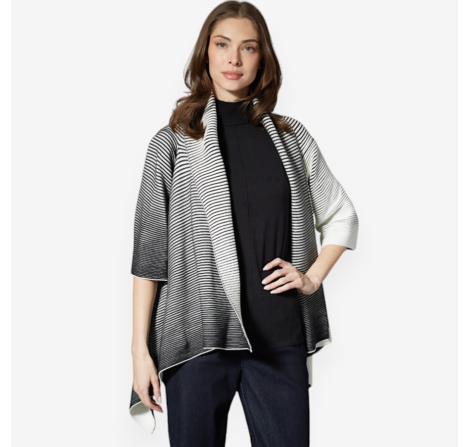 Wynne Style Textured Stripe Cardigan