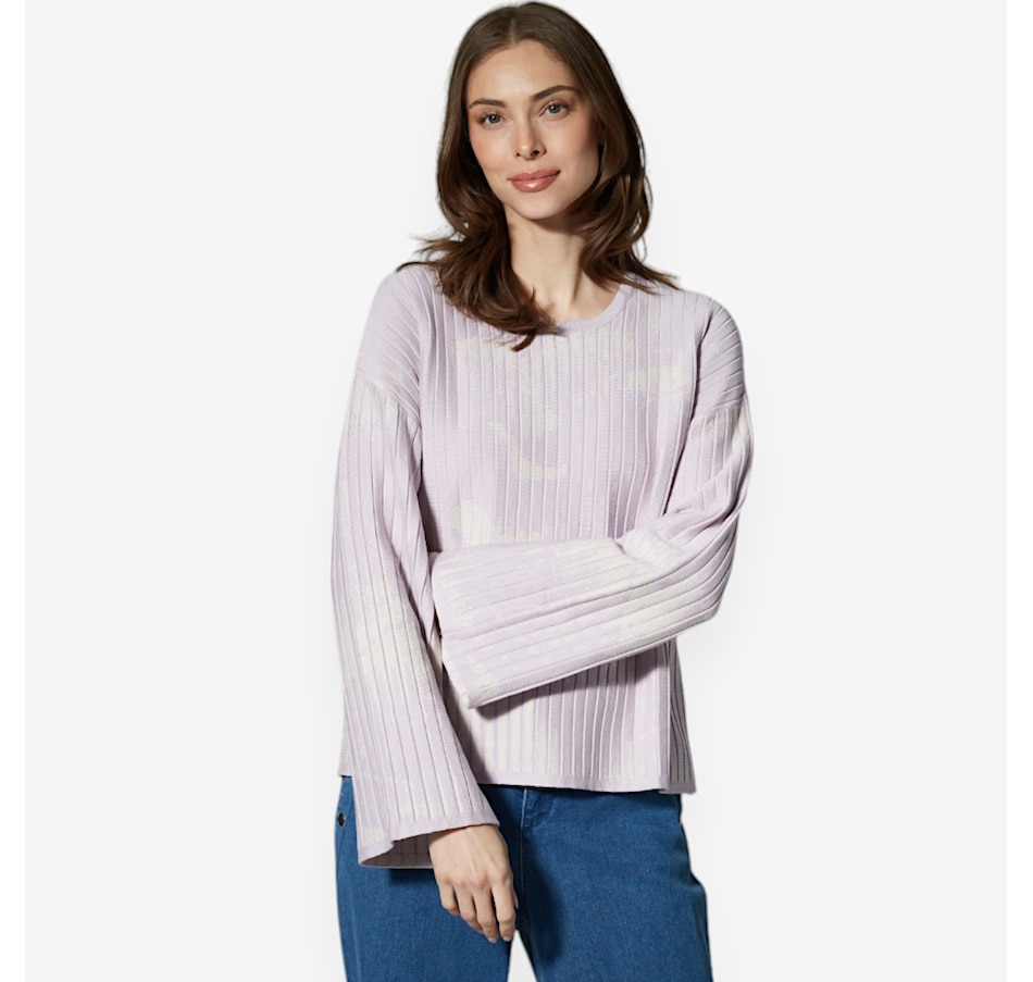 Image 528875_LAVCO.jpg, Product 528-875 / Price $129.90, Wynne Style Patterned Textured Jacquard Sweater from Wynnelayers on TSC.ca's Fashion department