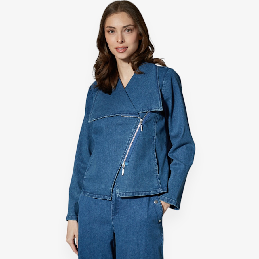 Image 528876_MEDIN.jpg, Product 528-876 / Price $29.33, Wynne Style Knit Denim Moto Jacket from Wynnelayers on TSC.ca's Fashion department