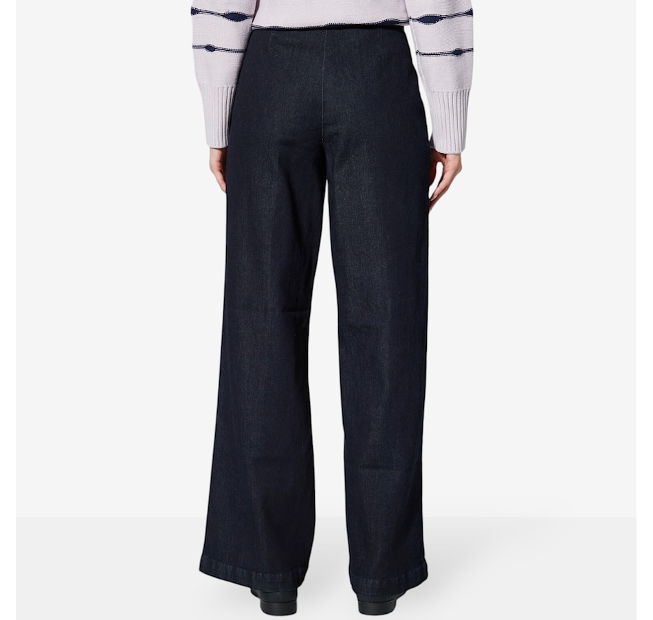 Image 528877_ALTMORE1.jpg, Product 528-877 / Price $44.33, Wynne Style Knit Denim Wide Leg Sailor Pant from Wynnelayers on TSC.ca's Fashion department