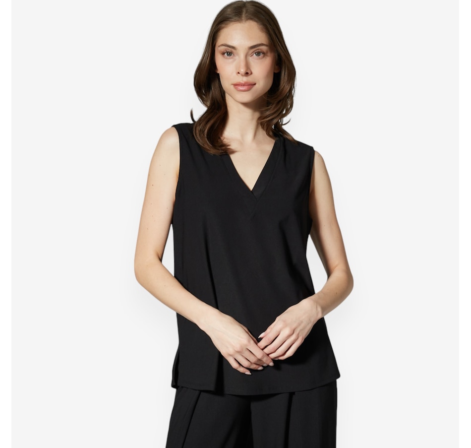 Wynne Style Luxe Crepe Origami Tank