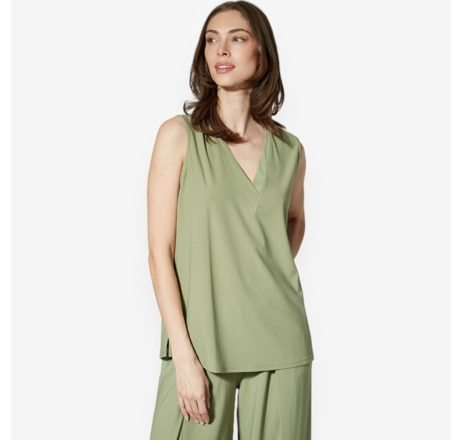 Image 528880_MTHA.jpg, Product 528-880 / Price $24.33, Wynne Style Luxe Crepe Origami Tank from Wynnelayers on TSC.ca's Fashion department