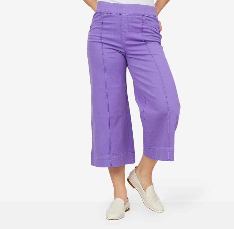 Nina Leonard Elastic Waist Coulotte Denim Pant - TSC.ca Nina Leonard Elastic Waist Coulotte Denim Pant - TSC.ca