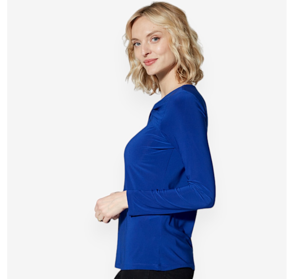 Image 528909_ALTMORE2.jpg, Product 528-909 / Price $24.33, Hailey Lyn Long Sleeve Top with Side Twist Front Yoke and Peek-a-boo from Hailey Lyn on TSC.ca's Fashion department