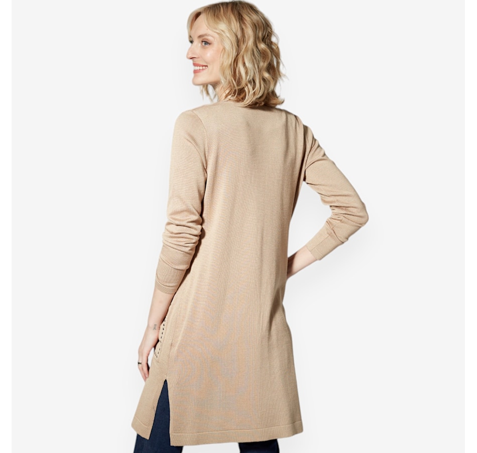 Image 528910_ALTMORE1.jpg, Product 528-910 / Price $29.33, Hailey Lyn Cardigan with Front Pockets and Stud Detail from Hailey Lyn on TSC.ca's Fashion department
