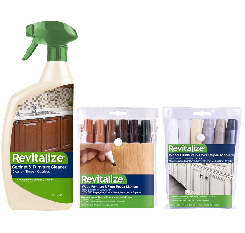 Image 528937.jpg, Product 528-937 / Price $12.33, Revitalize 32-oz Cabinet and Furniture Cleaner with Touch-Up Markers from Revitalize on TSC.ca's Home & Garden department