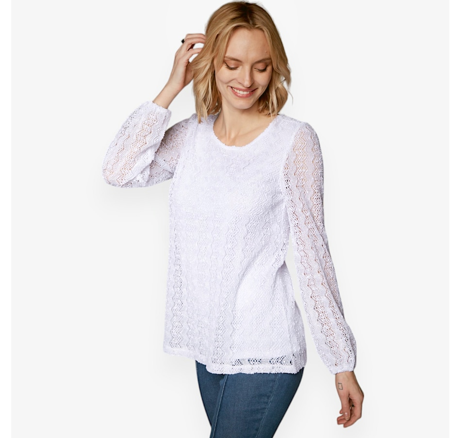 Image 529043_ALTMORE1.jpg, Product 529-043 / Price $29.33, Hailey Lyn Scoop Neck Balloon Sleeve Novelty Knit Top from Hailey Lyn on TSC.ca's Fashion department