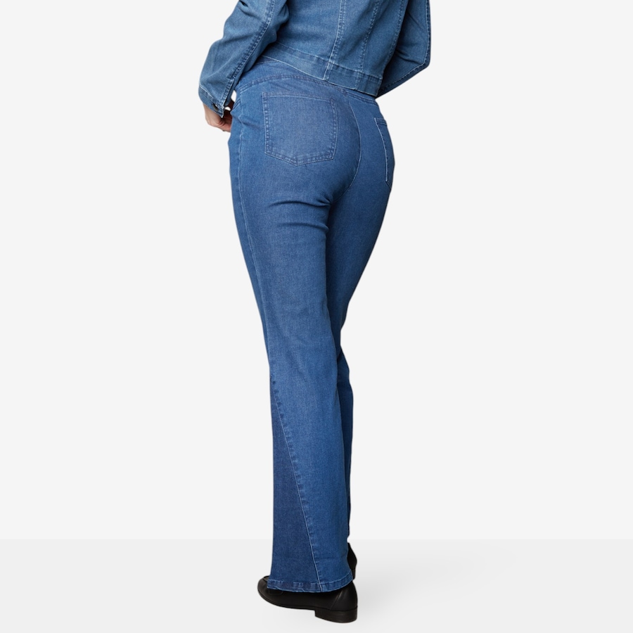 Image 529045_ALTMORE2.jpg, Product 529-045 / Price $29.33, Hailey Lyn Flare Leg Mix Denim Pull-On Jean from Hailey Lyn on TSC.ca's Fashion department